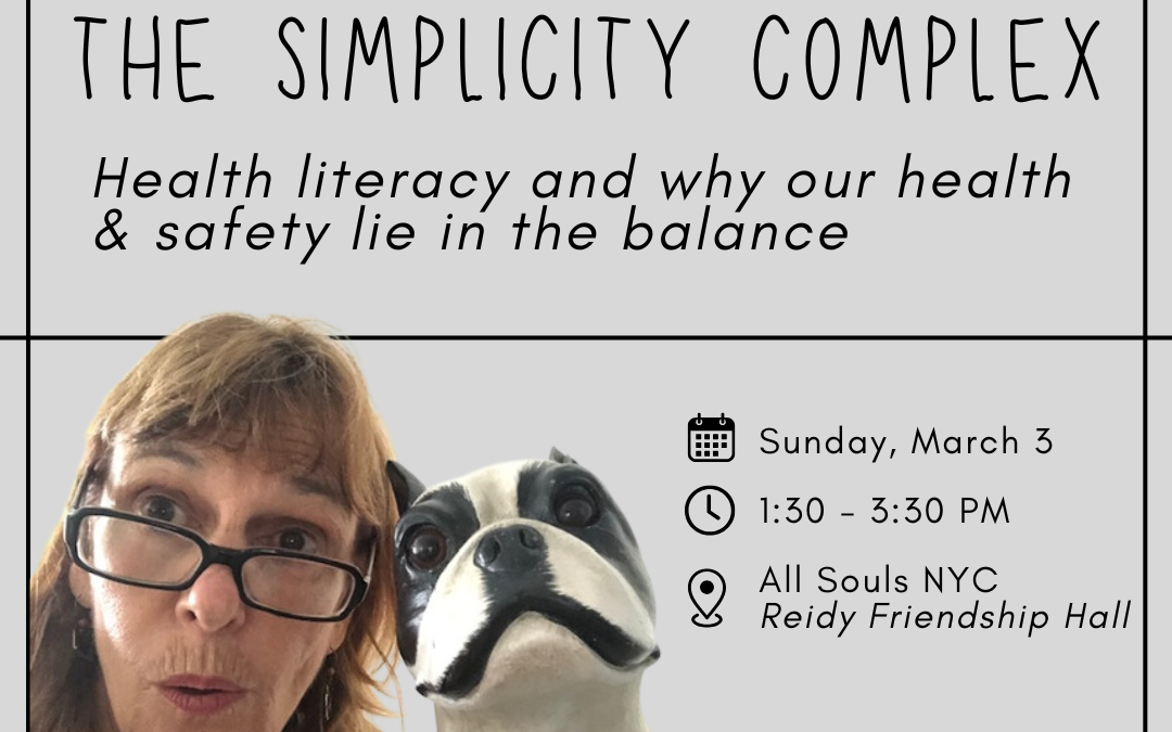 Annual Angie Utt Lecture – The Simplicity Complex: Why our health and safety lie in the balance